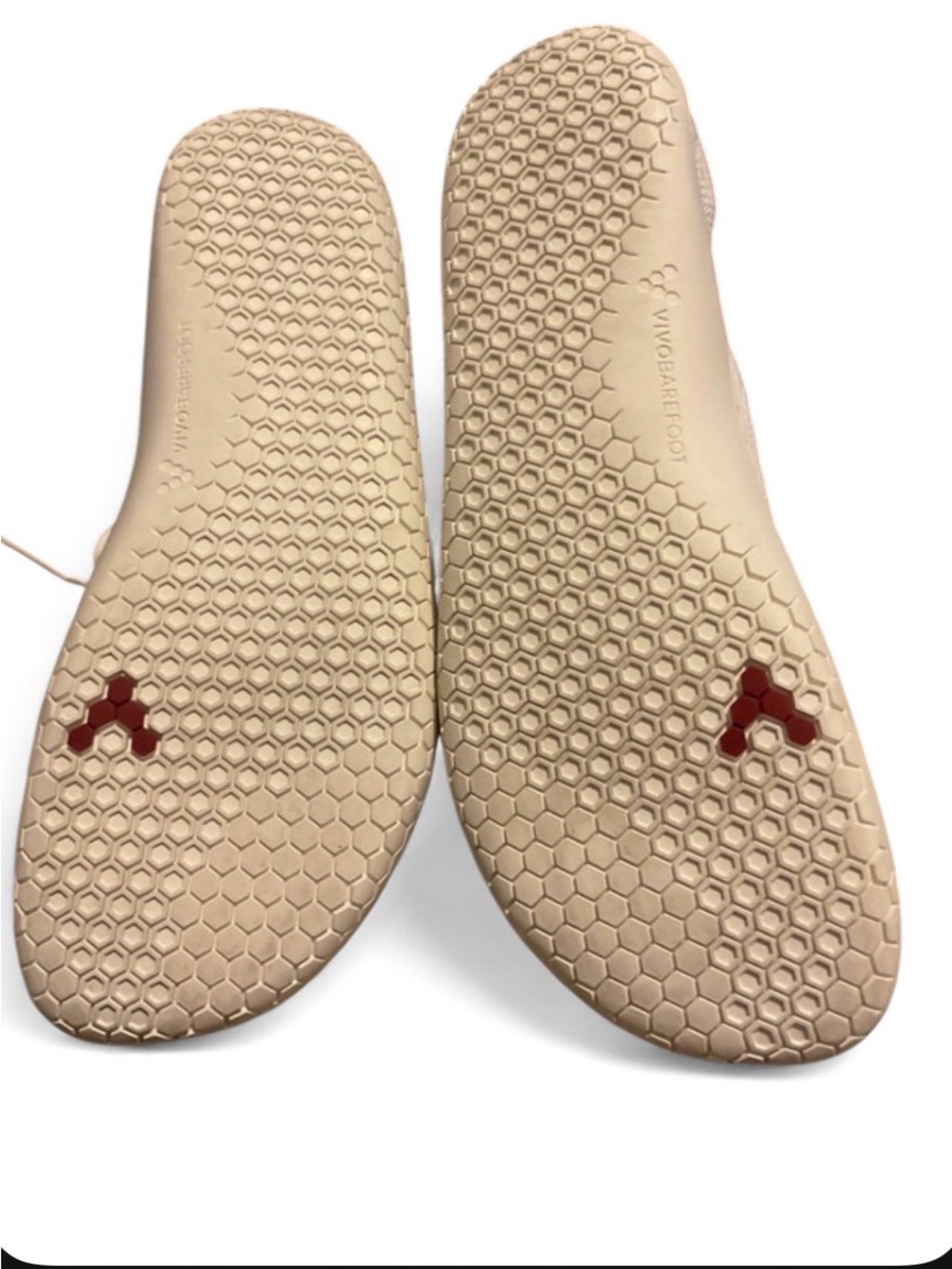 Vivo Barefoot Men’s Beige Insoles with Red Logo Accents